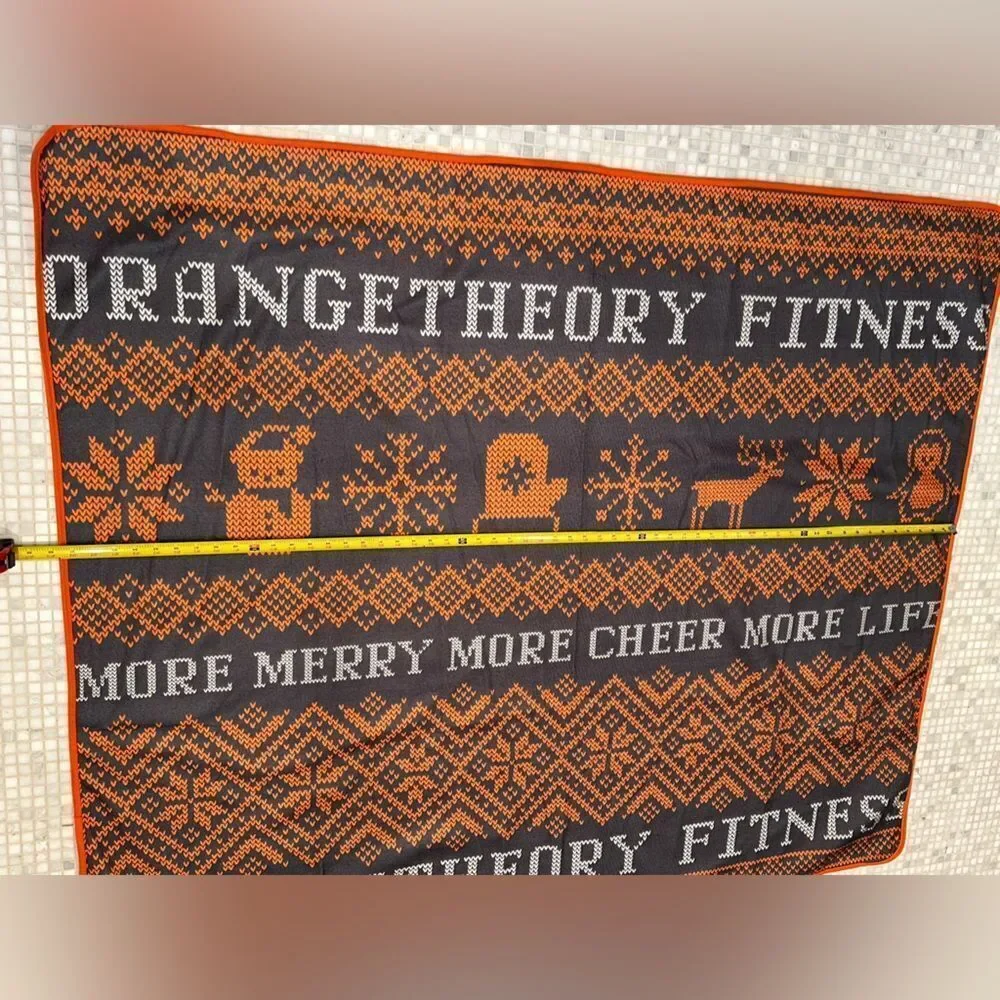 Orange Theory Fitness Christmas Blanket